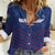 Custom Namibia Cricket Women Casual Shirt Go Eagles Go - Wonder Print Shop