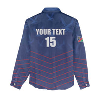 Custom Namibia Cricket Women Casual Shirt Go Eagles Go - Wonder Print Shop