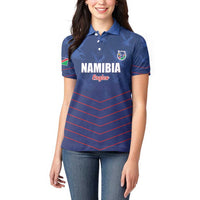 Custom Namibia Cricket Women Polo Shirt Go Eagles Go - Wonder Print Shop