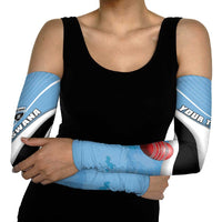 Custom Botswana Cricket Arm Sleeves Go Baggy Blues - Wonder Print Shop