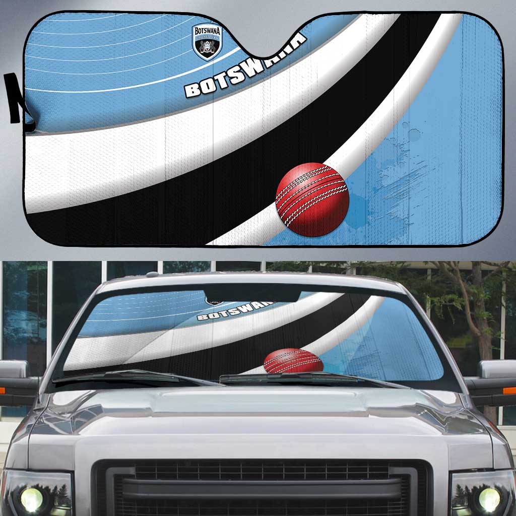 Botswana Cricket Auto Sun Shade Go Baggy Blues - Wonder Print Shop