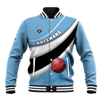 Custom Botswana Cricket Baseball Jacket Go Baggy Blues - Wonder Print Shop
