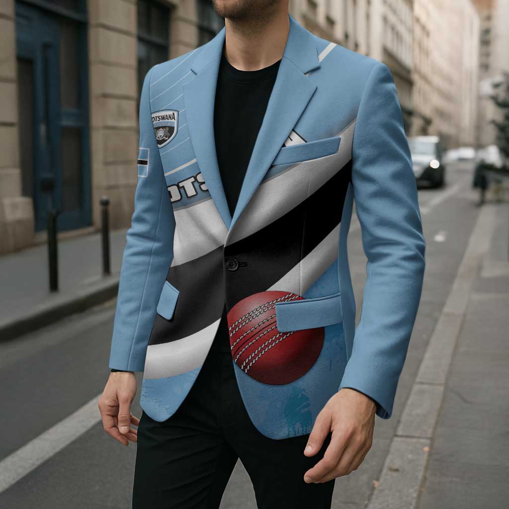 Custom Botswana Cricket Blazer Go Baggy Blues - Wonder Print Shop
