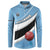 Custom Botswana Cricket Button Sweatshirt Go Baggy Blues - Wonder Print Shop