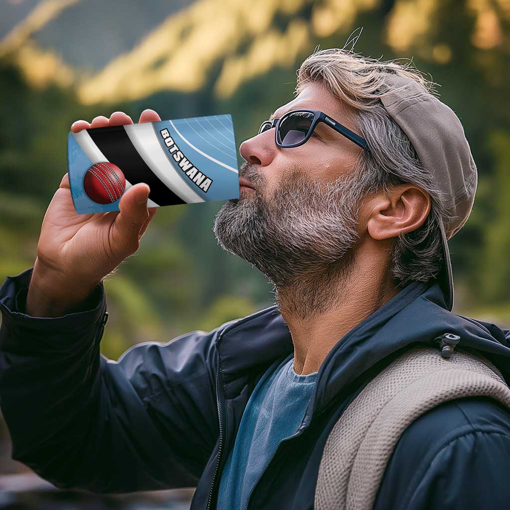 Custom Botswana Cricket 4 in 1 Can Cooler Tumbler Go Baggy Blues - Wonder Print Shop