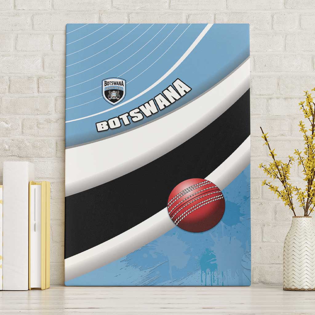 Botswana Cricket Canvas Wall Art Go Baggy Blues - Wonder Print Shop