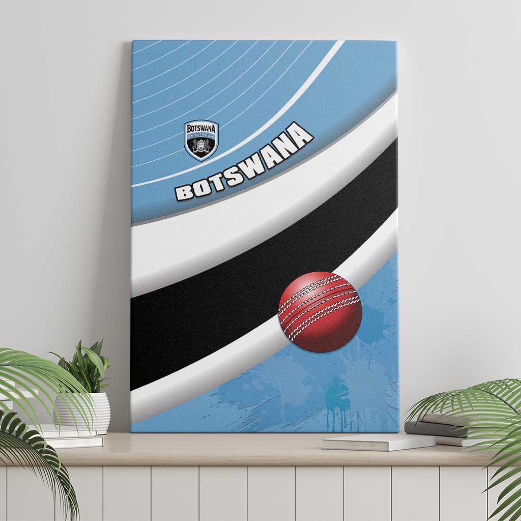 Botswana Cricket Canvas Wall Art Go Baggy Blues - Wonder Print Shop
