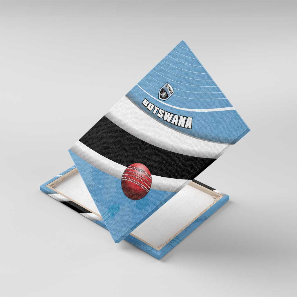 Botswana Cricket Canvas Wall Art Go Baggy Blues - Wonder Print Shop