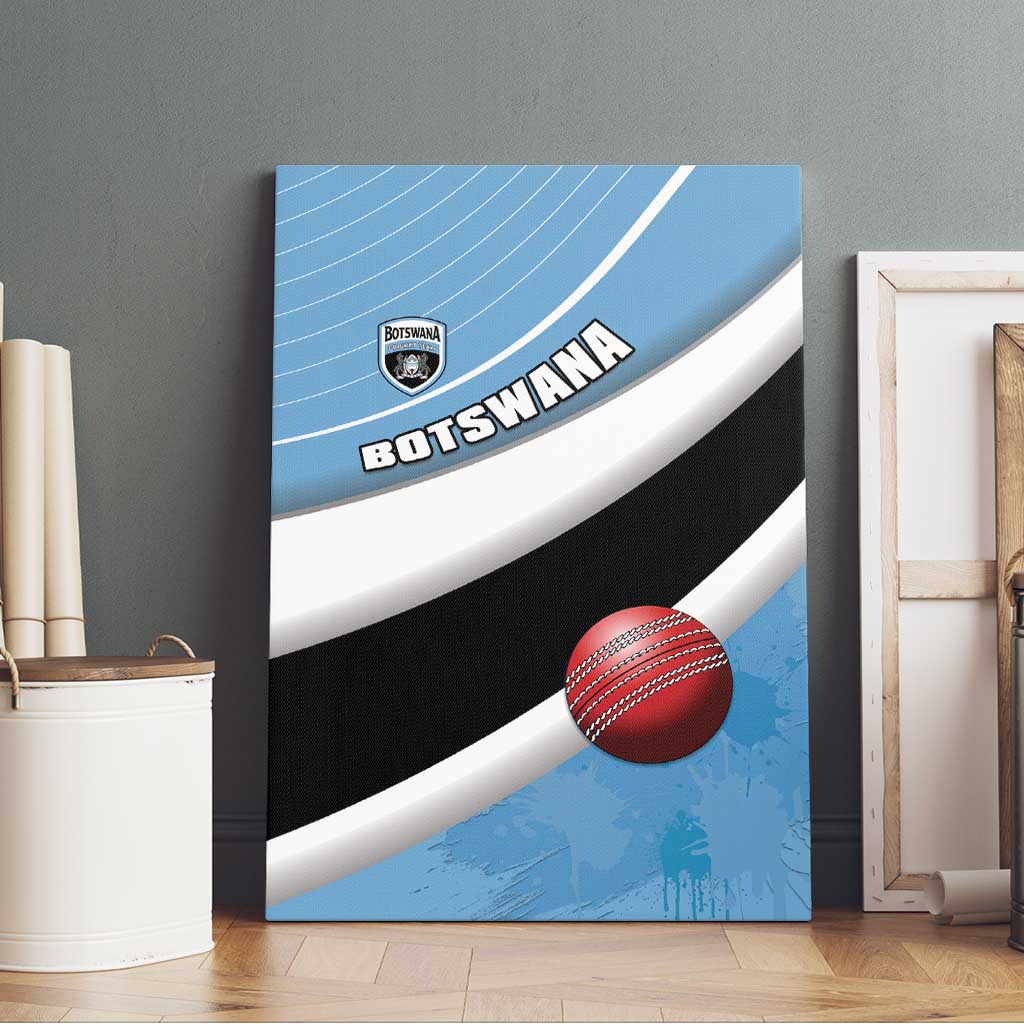 Botswana Cricket Canvas Wall Art Go Baggy Blues - Wonder Print Shop