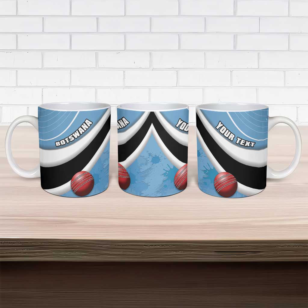 Custom Botswana Cricket Ceramic Mug Go Baggy Blues - Wonder Print Shop
