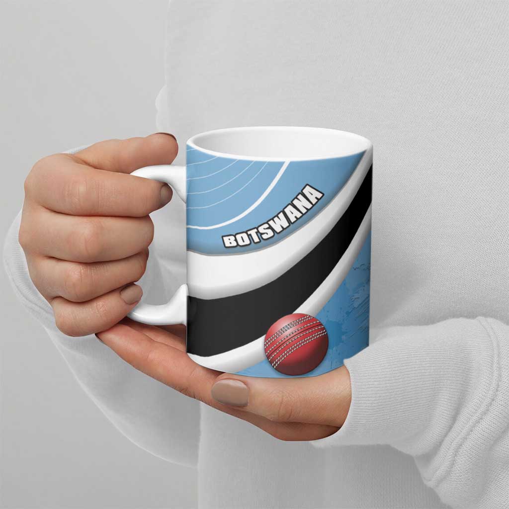 Custom Botswana Cricket Ceramic Mug Go Baggy Blues - Wonder Print Shop