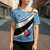 Custom Botswana Cricket Cross Shoulder Shirt Go Baggy Blues - Wonder Print Shop