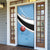 Custom Botswana Cricket Door Cover Go Baggy Blues - Wonder Print Shop