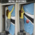 Custom Botswana Cricket Door Cover Go Baggy Blues - Wonder Print Shop