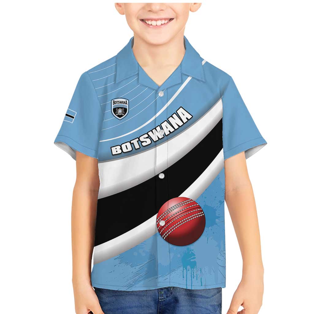 Custom Botswana Cricket Family Matching Mermaid Dress and Hawaiian Shirt Go Baggy Blues - Wonder Print Shop