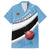 Custom Botswana Cricket Family Matching Off The Shoulder Long Sleeve Dress and Hawaiian Shirt Go Baggy Blues - Wonder Print Shop