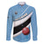Custom Botswana Cricket Family Matching Puletasi and Hawaiian Shirt Go Baggy Blues - Wonder Print Shop
