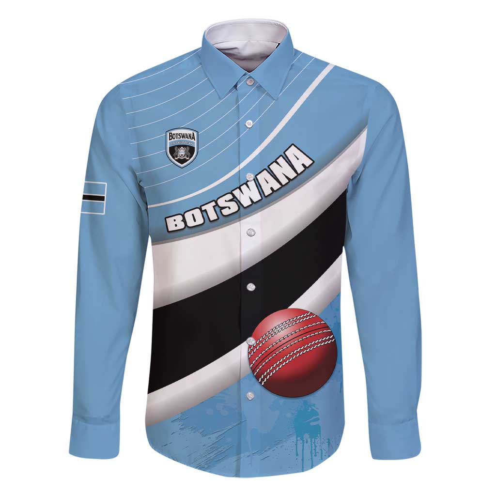 Custom Botswana Cricket Family Matching Short Sleeve Bodycon Dress and Hawaiian Shirt Go Baggy Blues - Wonder Print Shop