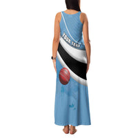 Custom Botswana Cricket Family Matching Tank Maxi Dress and Hawaiian Shirt Go Baggy Blues - Wonder Print Shop