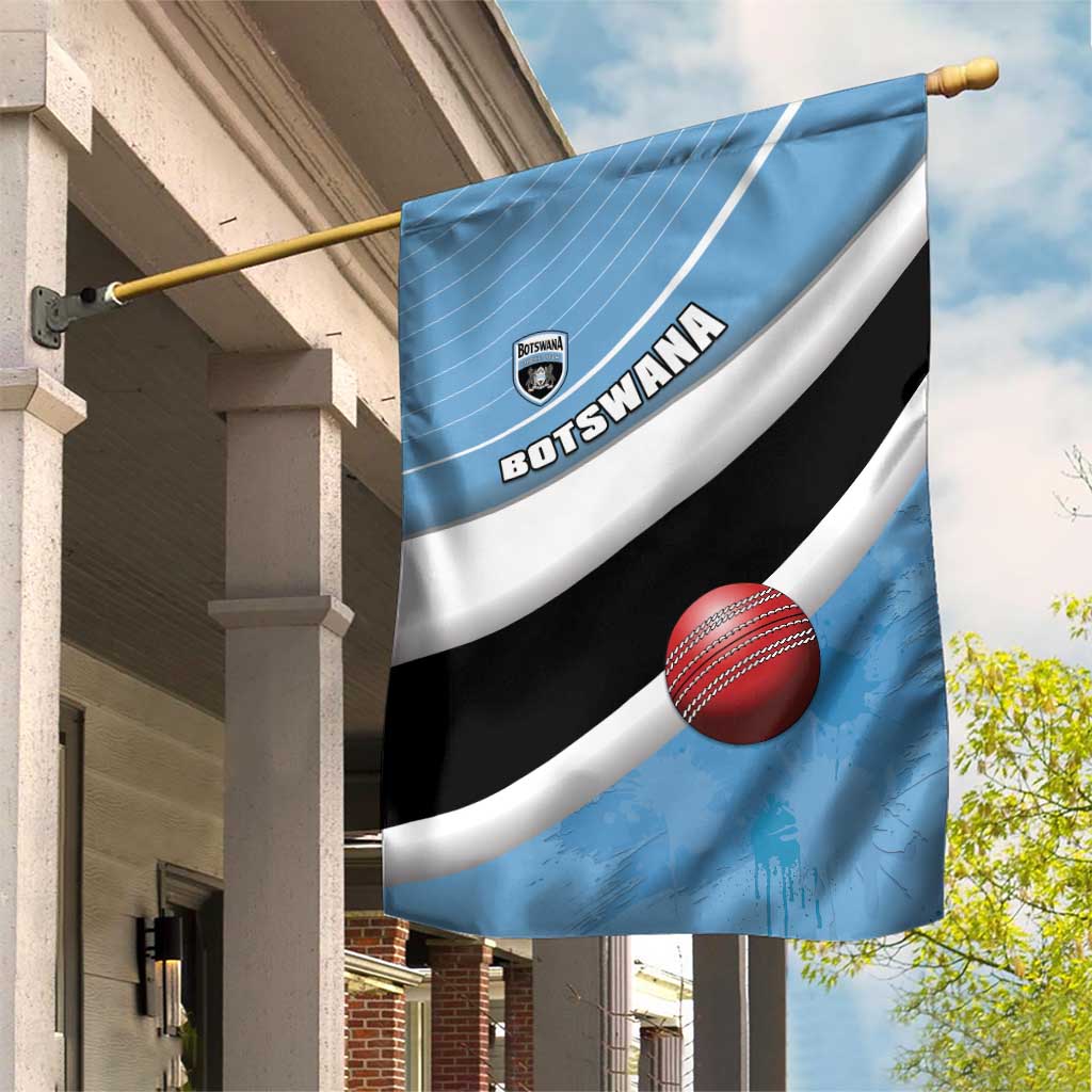 Botswana Cricket Garden Flag Go Baggy Blues - Wonder Print Shop