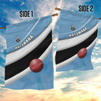 Botswana Cricket Garden Flag Go Baggy Blues - Wonder Print Shop