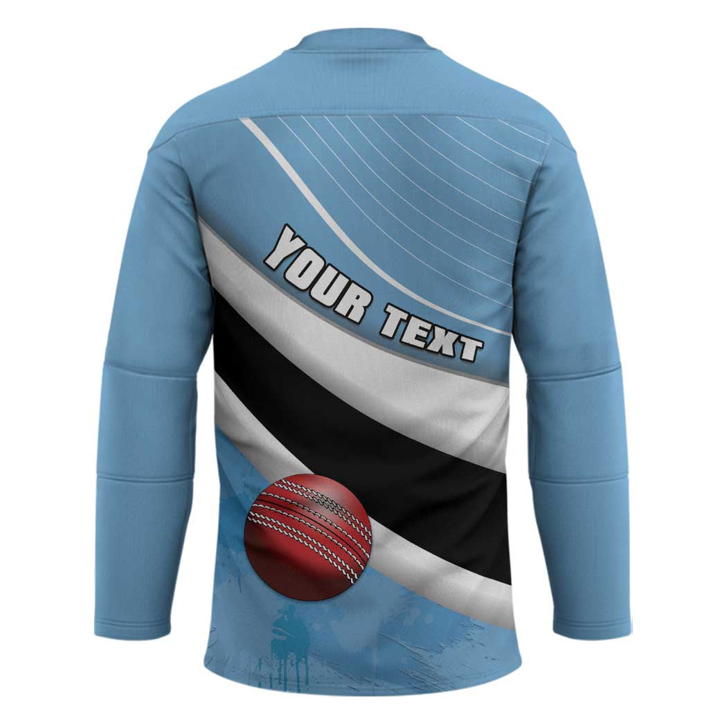 Custom Botswana Cricket Hockey Jersey Go Baggy Blues - Wonder Print Shop