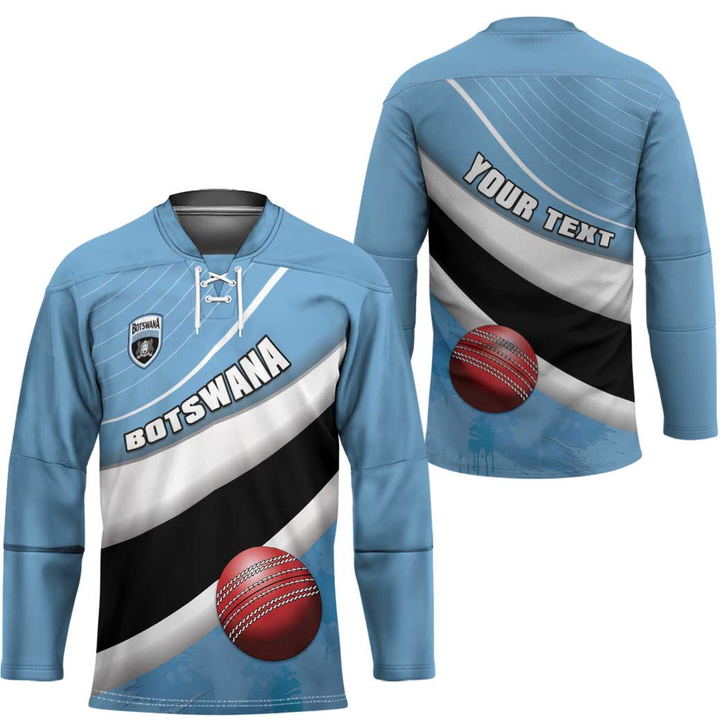 Custom Botswana Cricket Hockey Jersey Go Baggy Blues - Wonder Print Shop