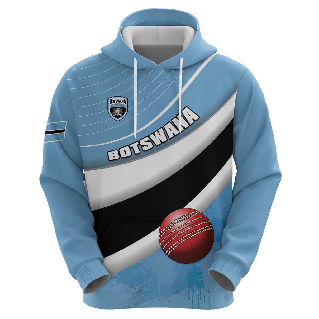 Custom Botswana Cricket Hoodie Go Baggy Blues - Wonder Print Shop