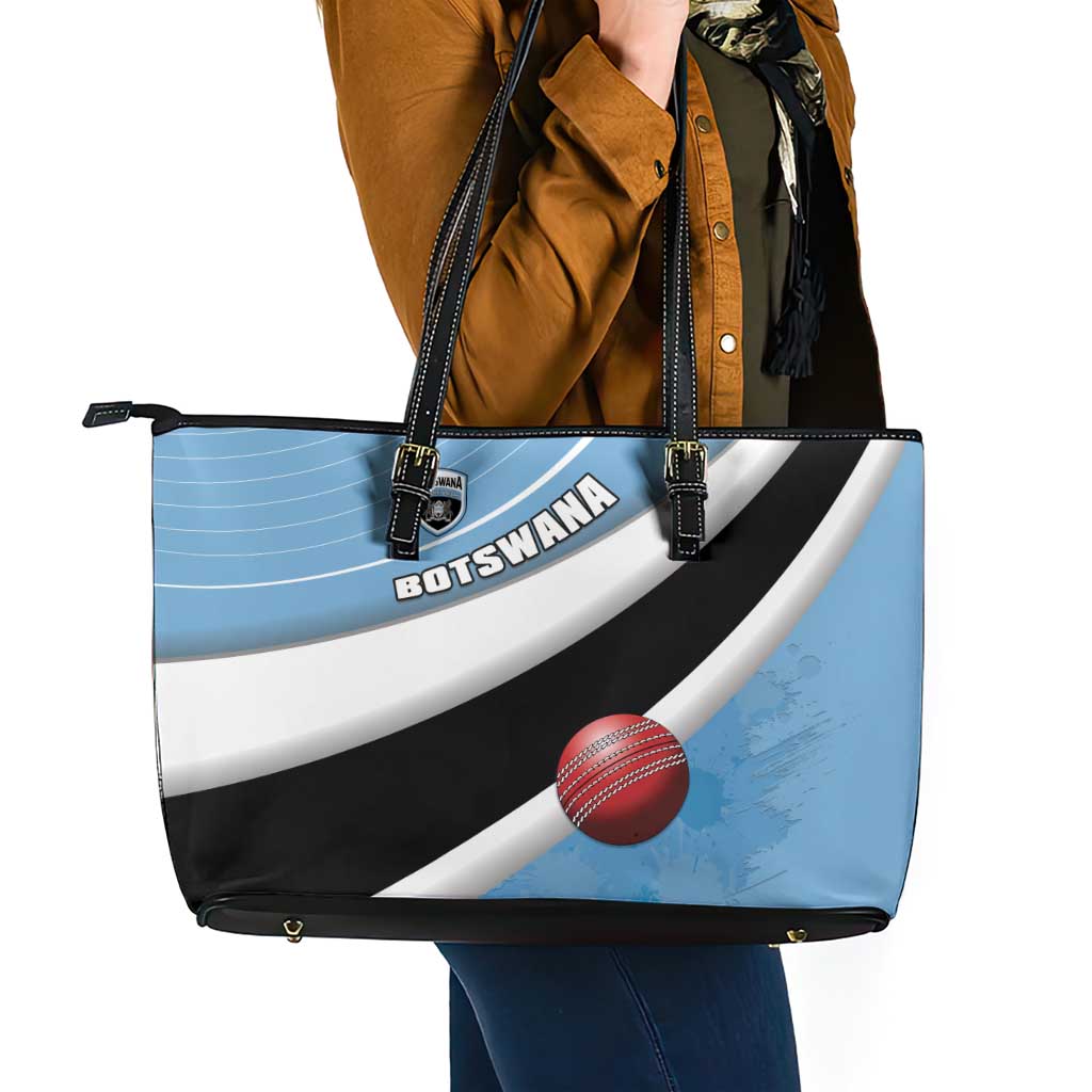 Botswana Cricket Leather Tote Bag Go Baggy Blues - Wonder Print Shop