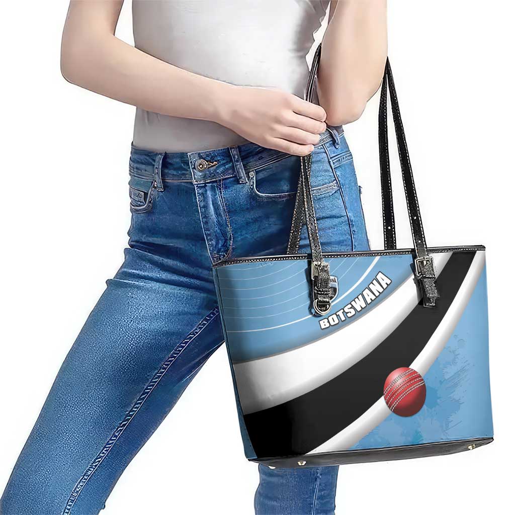 Botswana Cricket Leather Tote Bag Go Baggy Blues - Wonder Print Shop