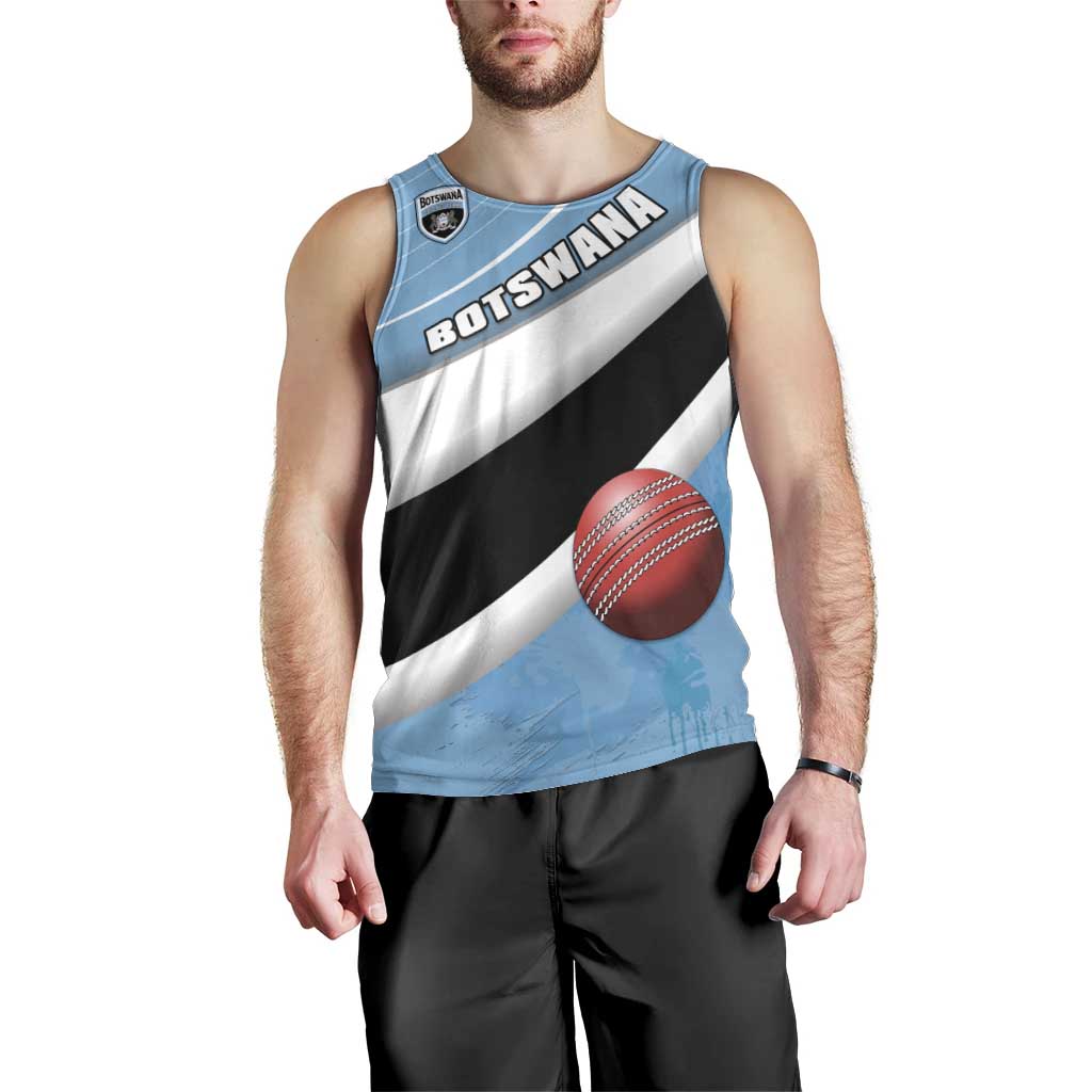 Custom Botswana Cricket Men Tank Top Go Baggy Blues - Wonder Print Shop