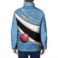 Custom Botswana Cricket Padded Jacket Go Baggy Blues - Wonder Print Shop