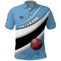 Custom Botswana Cricket Polo Shirt Go Baggy Blues - Wonder Print Shop
