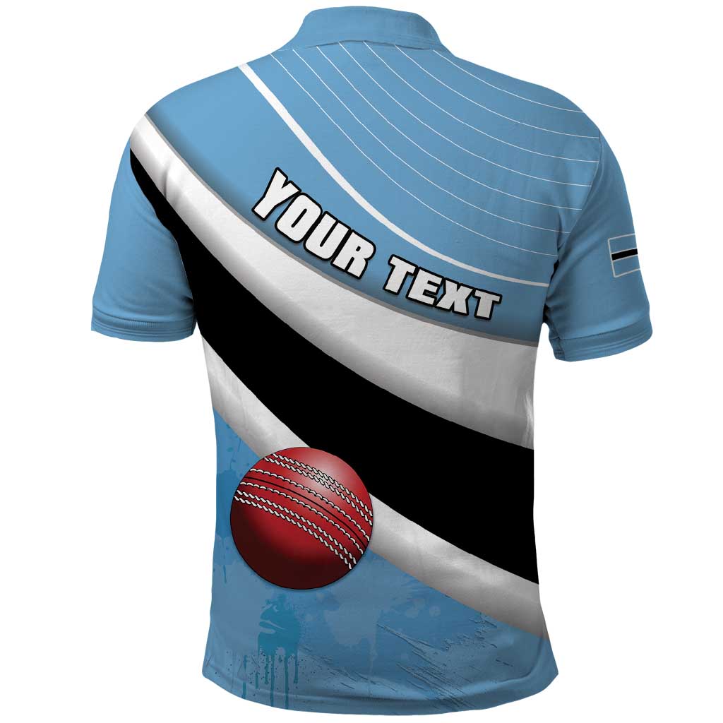 Custom Botswana Cricket Polo Shirt Go Baggy Blues - Wonder Print Shop