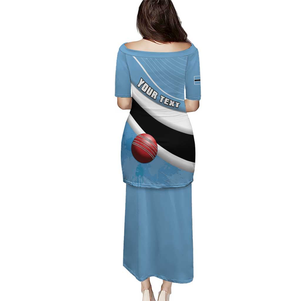 Custom Botswana Cricket Puletasi Go Baggy Blues - Wonder Print Shop