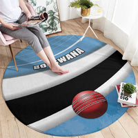 Botswana Cricket Round Carpet Go Baggy Blues - Wonder Print Shop