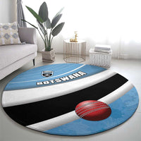 Botswana Cricket Round Carpet Go Baggy Blues - Wonder Print Shop