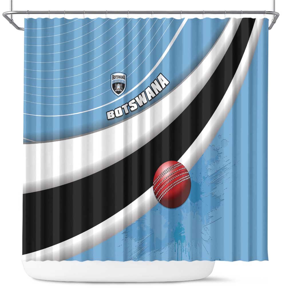 Botswana Cricket Shower Curtain Go Baggy Blues - Wonder Print Shop