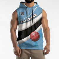 Custom Botswana Cricket Sleeveless Hoodie Go Baggy Blues - Wonder Print Shop