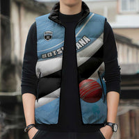 Custom Botswana Cricket Sleeveless Puffer Jacket Go Baggy Blues - Wonder Print Shop