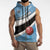 Custom Botswana Cricket Sleeveless Zip Hoodie Go Baggy Blues - Wonder Print Shop