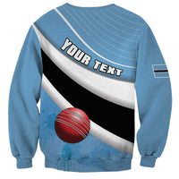 Custom Botswana Cricket Sweatshirt Go Baggy Blues - Wonder Print Shop