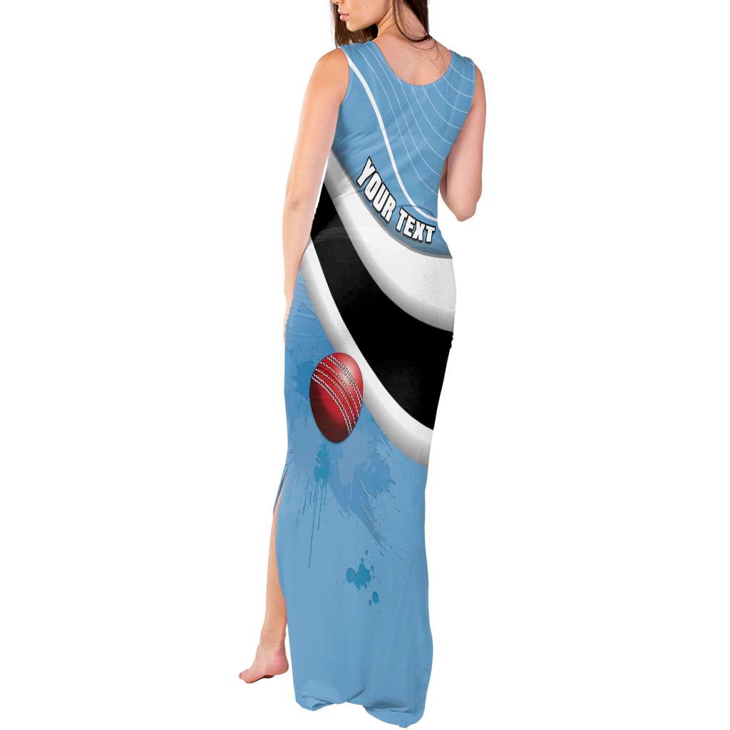 Custom Botswana Cricket Tank Maxi Dress Go Baggy Blues - Wonder Print Shop