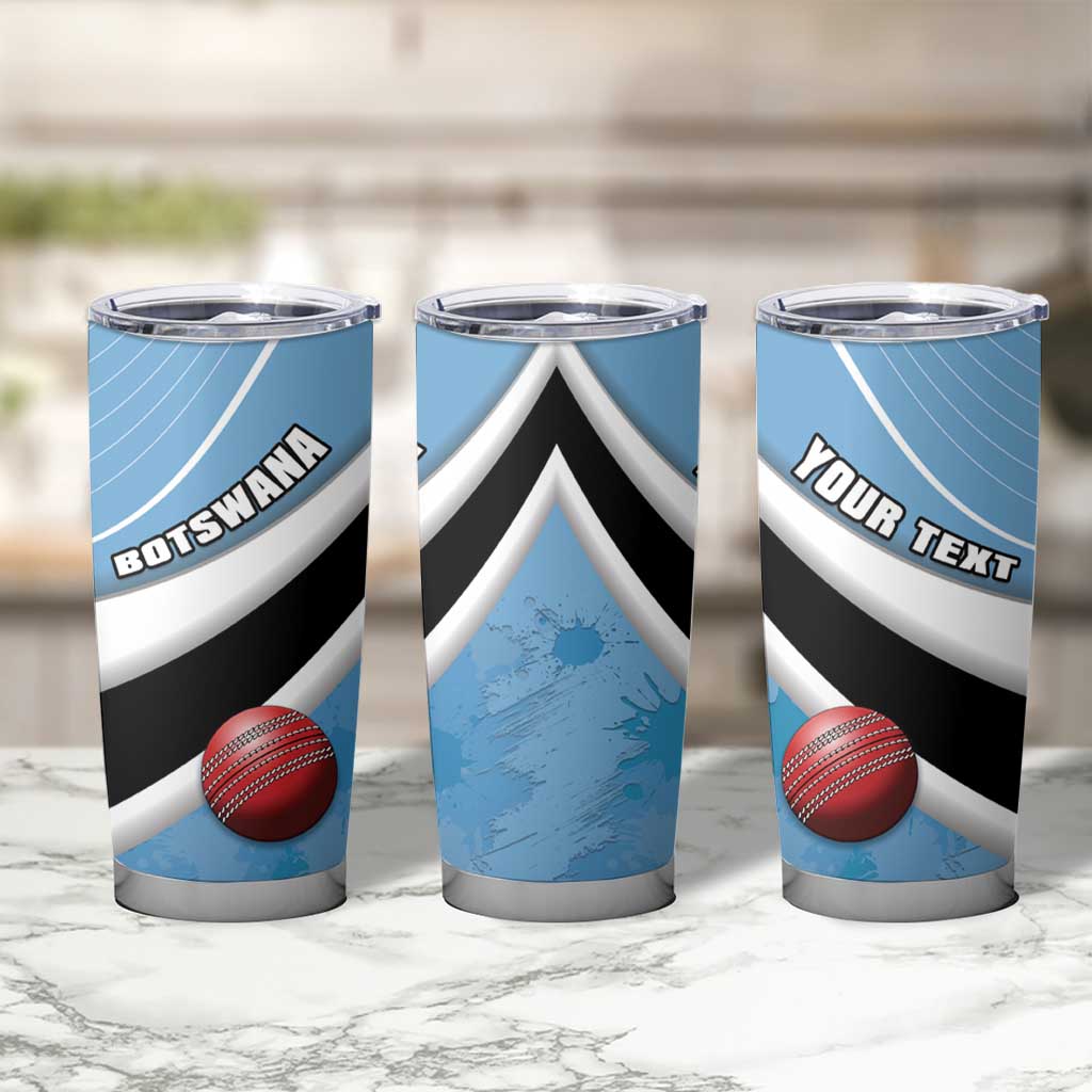 Custom Botswana Cricket Tumbler Cup Go Baggy Blues - Wonder Print Shop