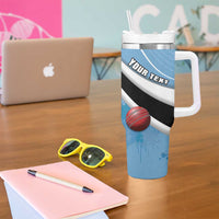 Custom Botswana Cricket Tumbler With Handle Go Baggy Blues - Wonder Print Shop