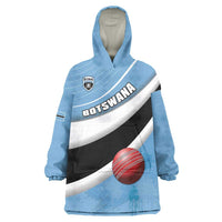 Custom Botswana Cricket Wearable Blanket Hoodie Go Baggy Blues - Wonder Print Shop