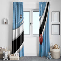 Botswana Cricket Window Curtain Go Baggy Blues - Wonder Print Shop