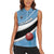 Custom Botswana Cricket Women Sleeveless Polo Shirt Go Baggy Blues - Wonder Print Shop