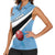 Custom Botswana Cricket Women Sleeveless Polo Shirt Go Baggy Blues - Wonder Print Shop