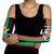 Personalized Burkina Faso Striped Arm Sleeves African Mud Cloth Pattern - Black - Wonder Print Shop